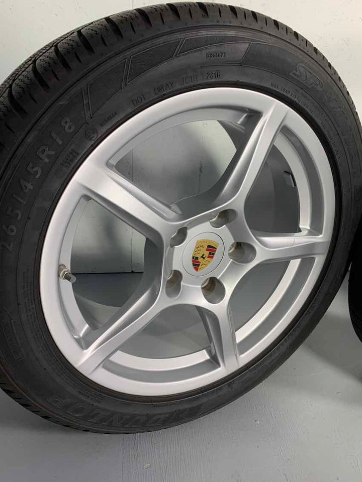 Porsche Boxster 18 Zoll Cayman Porsche 981 Winter Räder Dunlop 2017