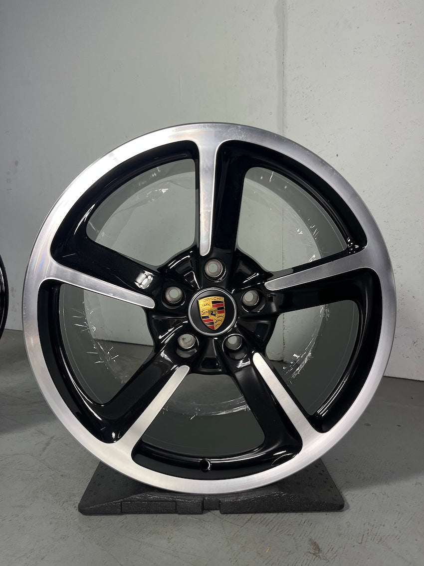 Porsche Boxster 20 Zoll 981 Sport Techno Felgen SELTEN mattschwarz