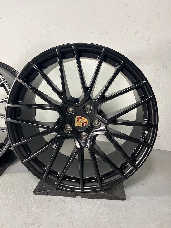 Porsche Cayenne COUPE E3 I 22 Zoll RS Spyder Felgen mattschwarz neu