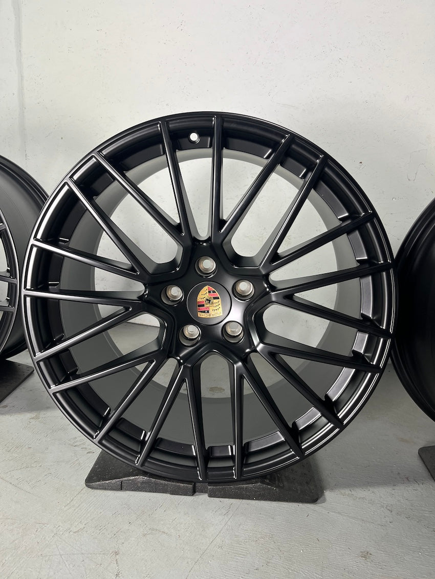 Porsche Cayenne COUPE E3 I 22 Zoll RS Spyder Felgen mattschwarz neu