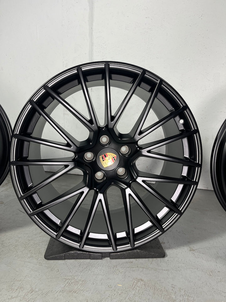Porsche Cayenne COUPE E3 I 22 Zoll RS Spyder Felgen mattschwarz neu