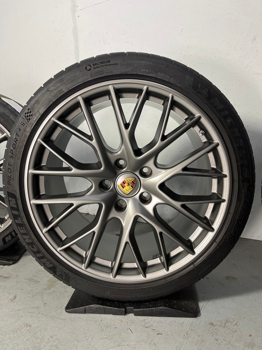 Porsche Panamera 971 21 Zoll Sport Design Sommer Räder PLATINUM SELTEN