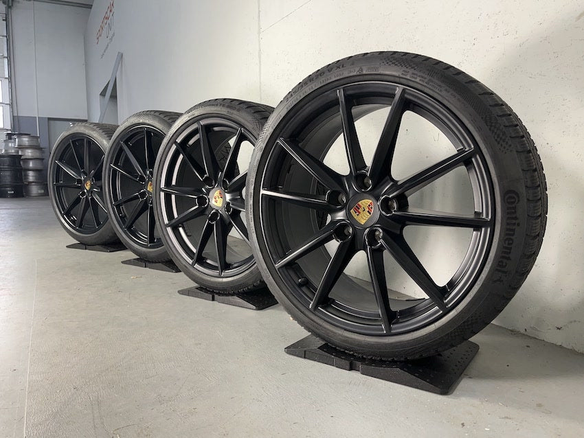 Porsche 992 20 21 Zoll Carrera S Winter Räder Conti 6,5+7,5mm DOT2020
