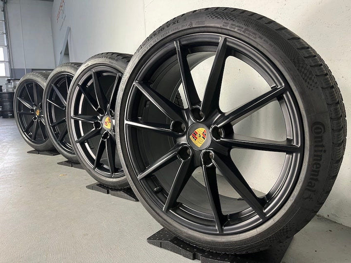 Porsche 992 20 21 Zoll Carrera S Winter Räder Conti 6,5+7,5mm DOT2020