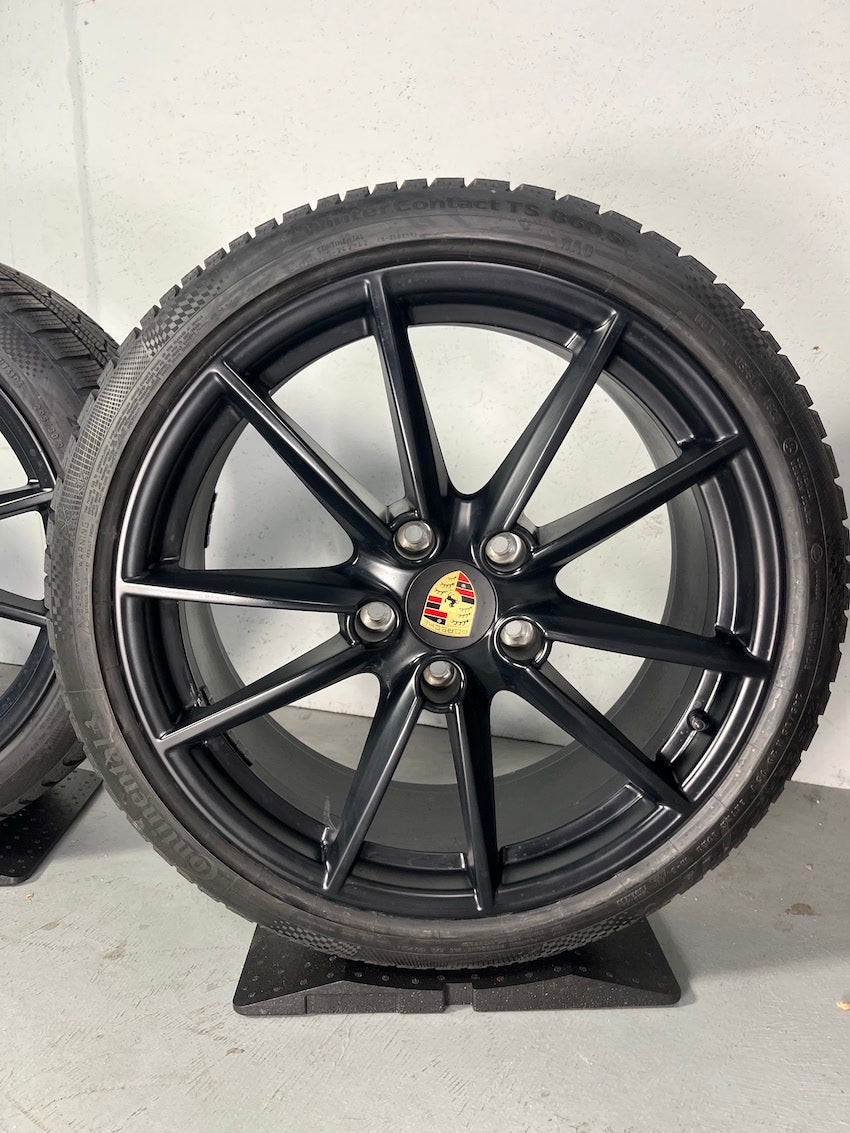 Porsche 992 20 21 Zoll Carrera S Winter Räder Conti 6,5+7,5mm DOT2020