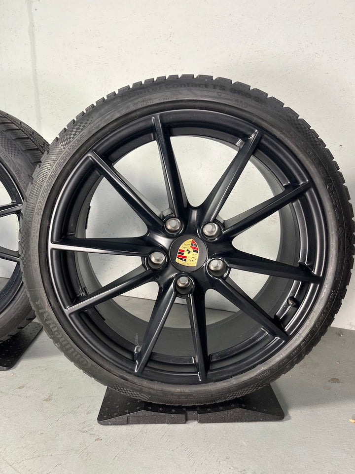 Porsche 992 20 21 Zoll Carrera S Winter Räder Conti 6,5+7,5mm DOT2020