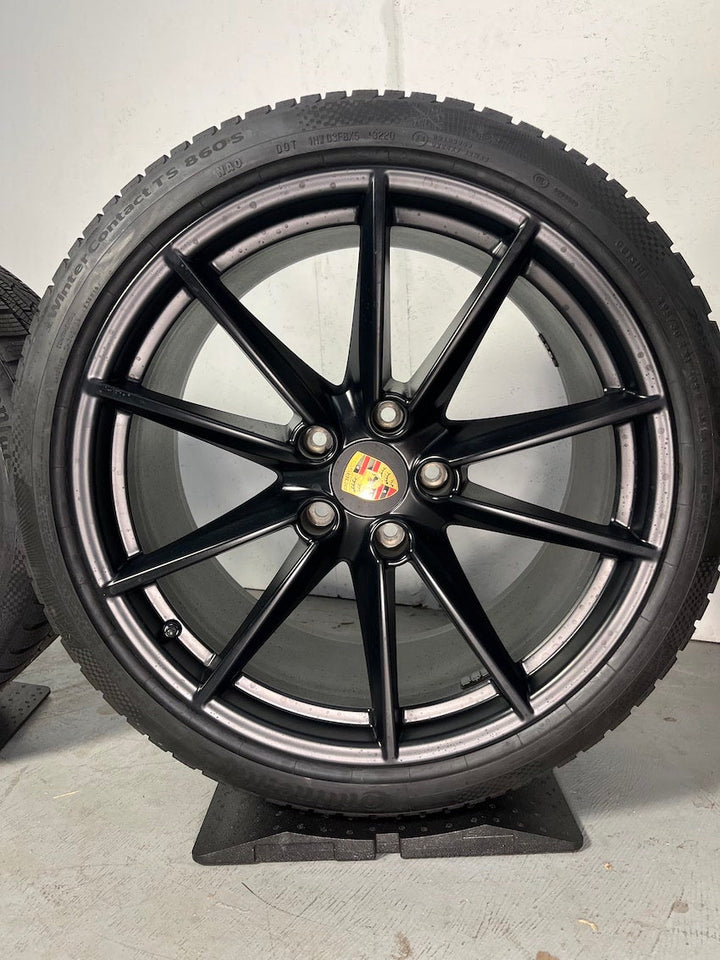 Porsche 992 20 21 Zoll Carrera S Winter Räder Conti 6,5+7,5mm DOT2020