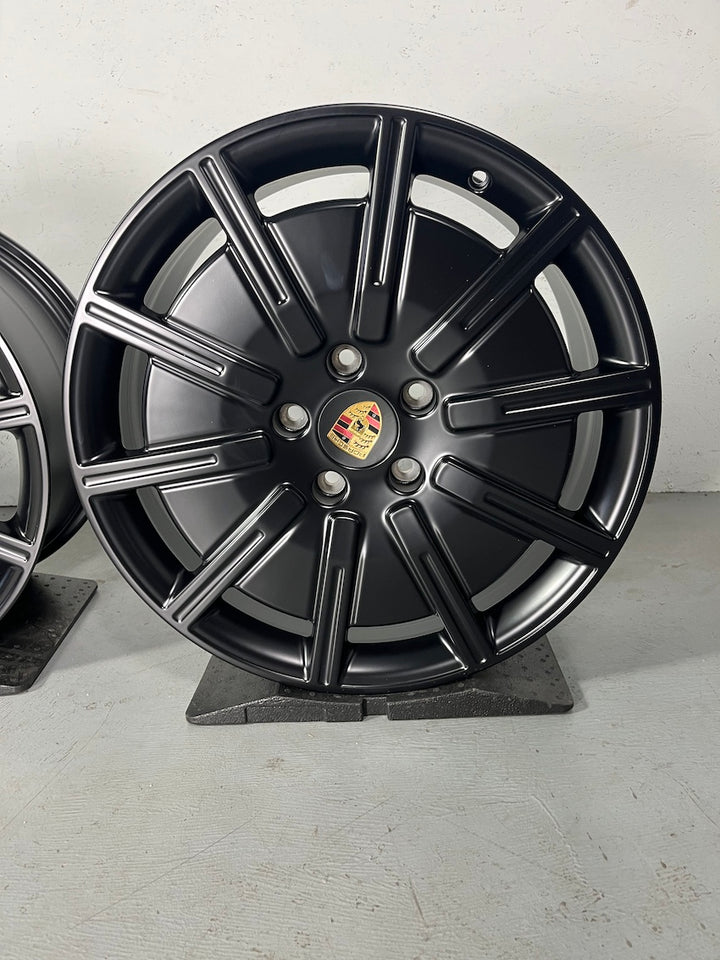 Porsche Taycan 20 Zoll SPORT AERO Felgen mattschwarz seidenglanz NEU