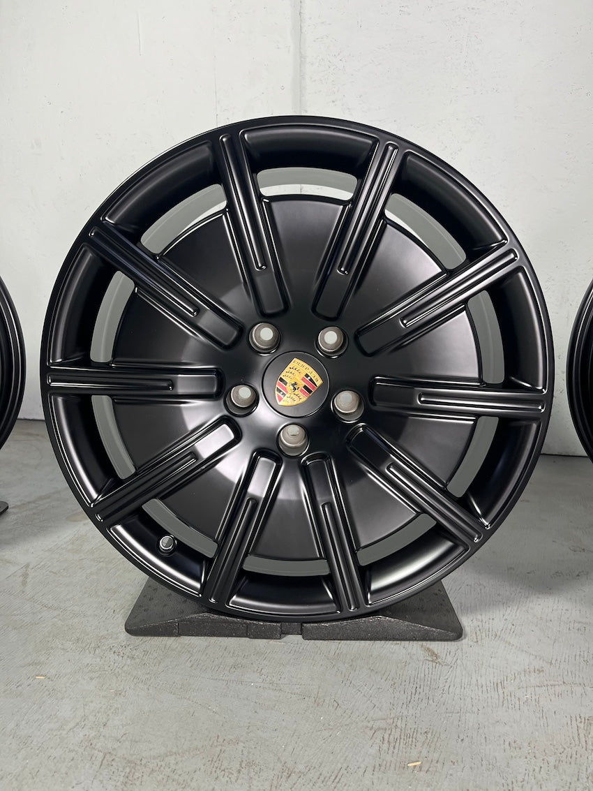 Porsche Taycan 20 Zoll SPORT AERO Felgen mattschwarz seidenglanz NEU