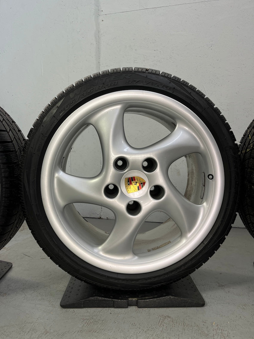 Porsche 993 18 Zoll Turbo Look I Felgen 8J ET52 +10J ET40 SELTEN 4S S