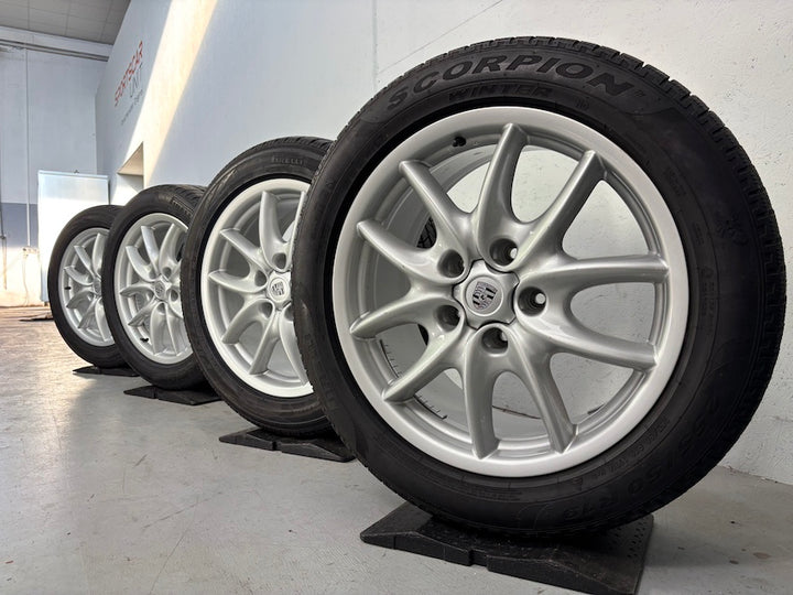 Porsche Cayenne 19 Zoll 955 957 E1 Winter Räder Pirelli 6-7mm TOP Felgen
