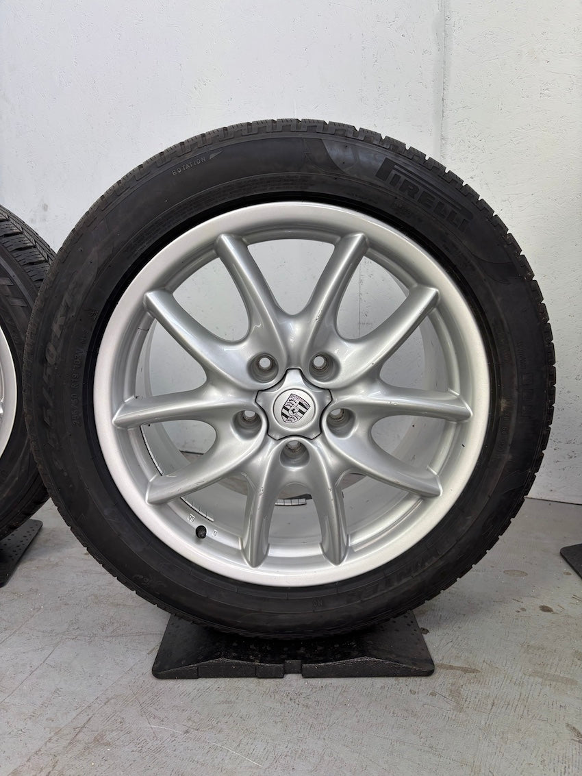 Porsche Cayenne 19 Zoll 955 957 E1 Winter Räder Pirelli 6-7mm TOP Felgen