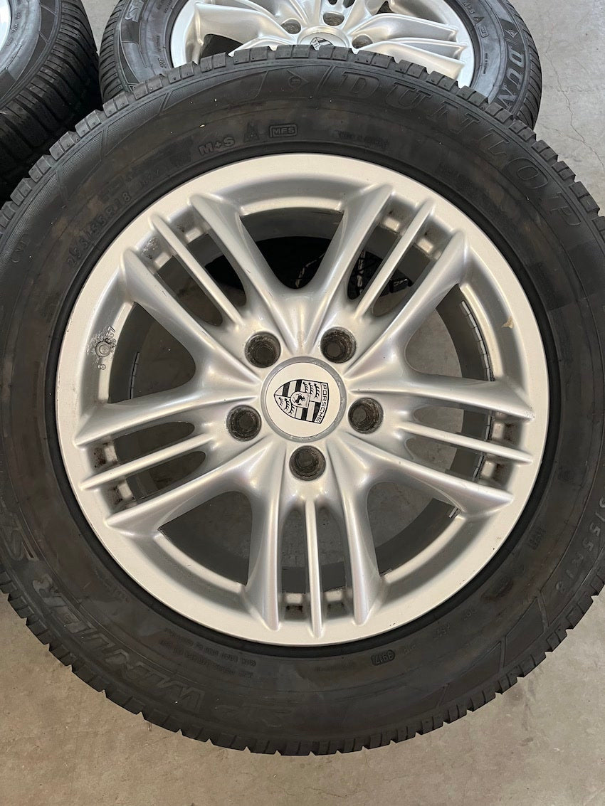 Porsche Cayenne 18 Zoll Winter Räder 955 957 Dunlop DOT2017 6,5-7mm