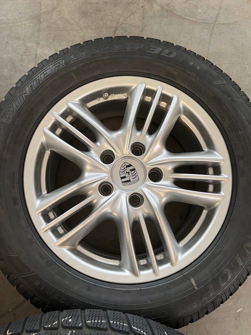 Porsche Cayenne 18 Zoll Winter Räder 955 957 Dunlop DOT2017 6,5-7mm