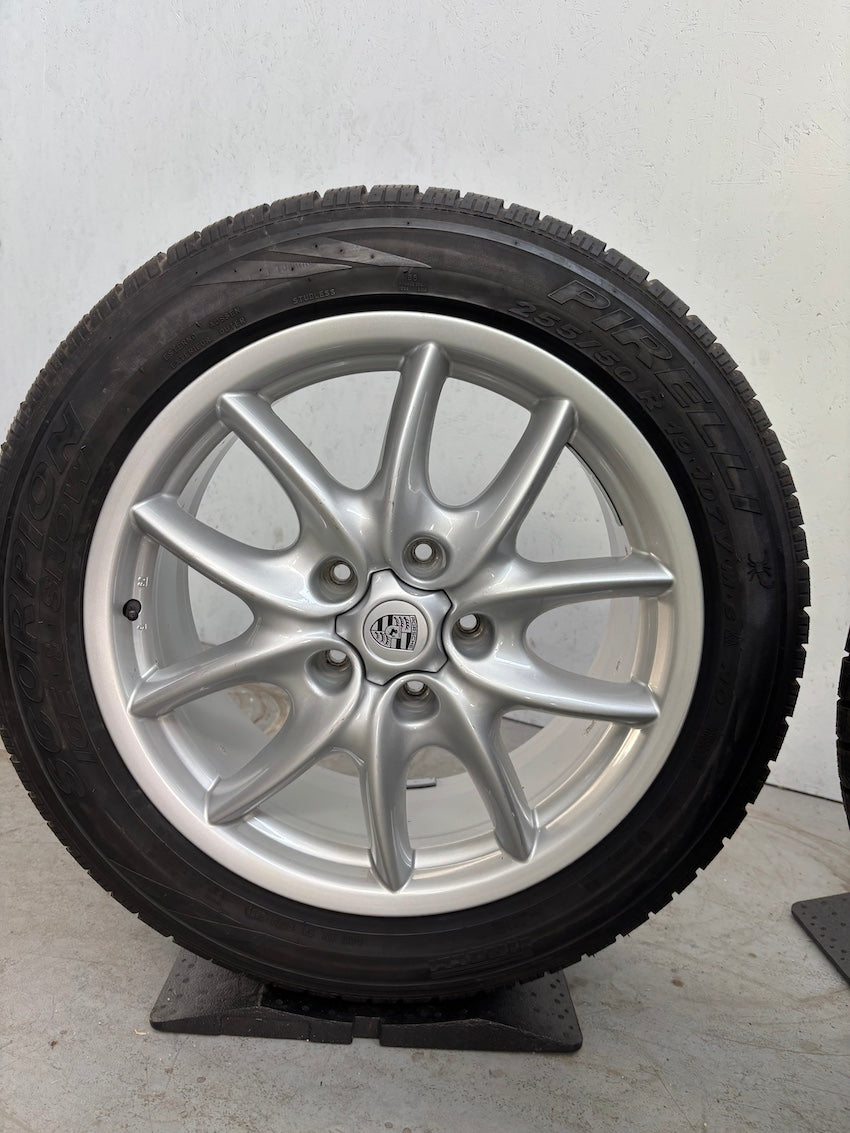 Porsche Cayenne 19 Zoll 955 957 E1 Winter Räder Pirelli 6-7mm TOP Felgen