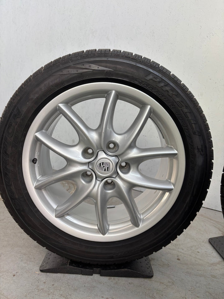 Porsche Cayenne 19 Zoll 955 957 E1 Winter Räder Pirelli 6-7mm TOP Felgen