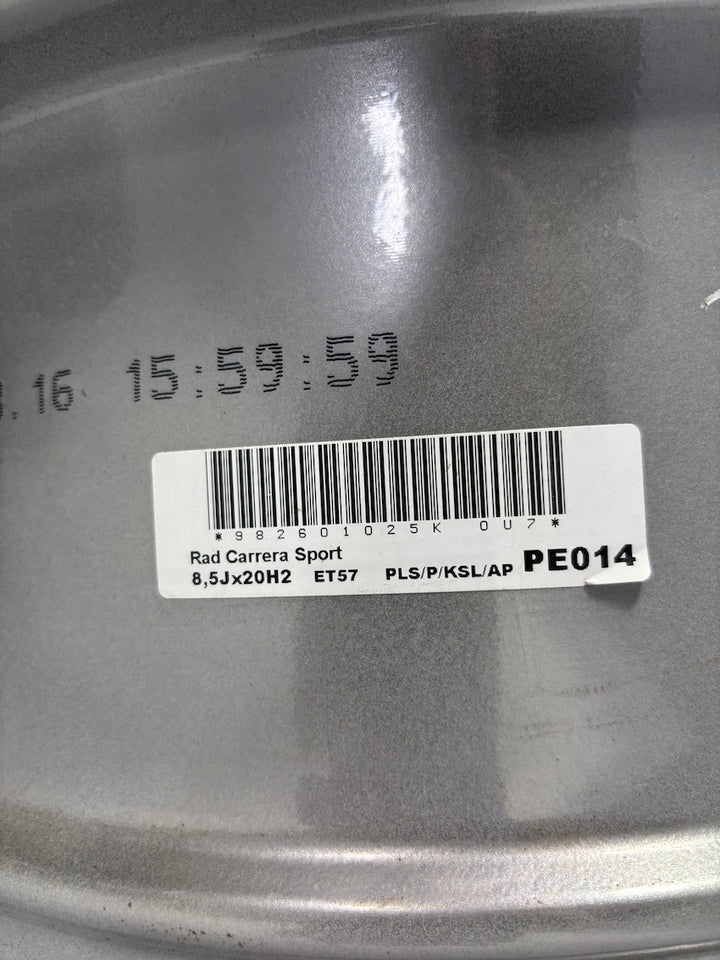 Porsche Boxster 20 Zoll 718 982 Cayman Carrera Sport Felgen GT-silber