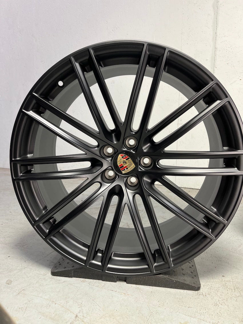 Porsche Boxster 20 Zoll Turbo IV Felgen mattschwarz neu 718 982 Cayman