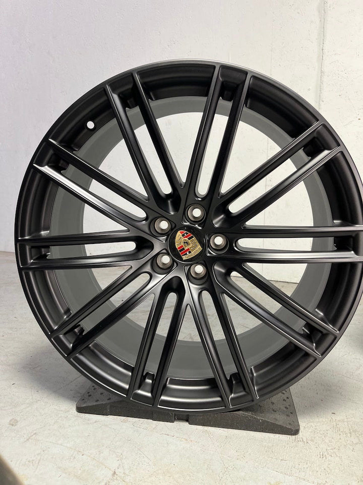 Porsche Boxster 20 Zoll Turbo IV Felgen mattschwarz neu 718 982 Cayman