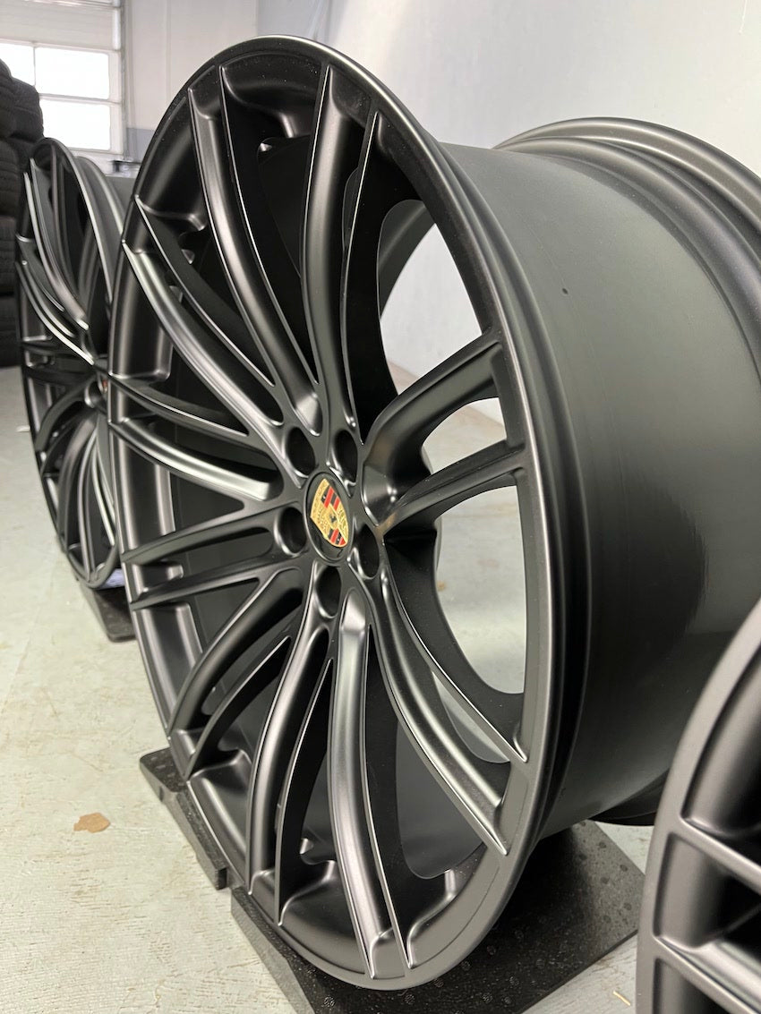 Porsche Boxster 20 Zoll Turbo IV Felgen mattschwarz neu 718 982 Cayman