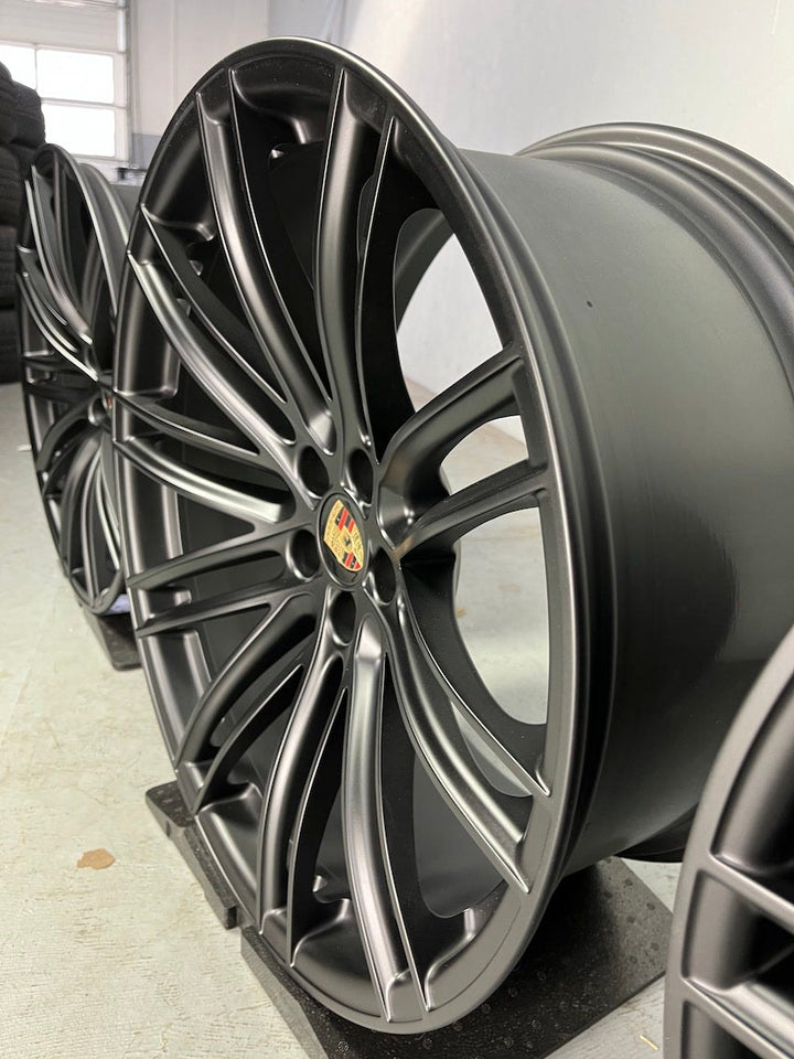 Porsche Boxster 20 Zoll Turbo IV Felgen mattschwarz neu 718 982 Cayman