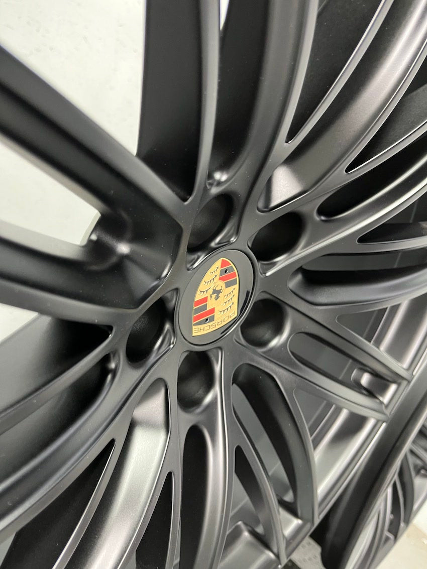 Porsche Boxster 20 Zoll Turbo IV Felgen mattschwarz neu 718 982 Cayman