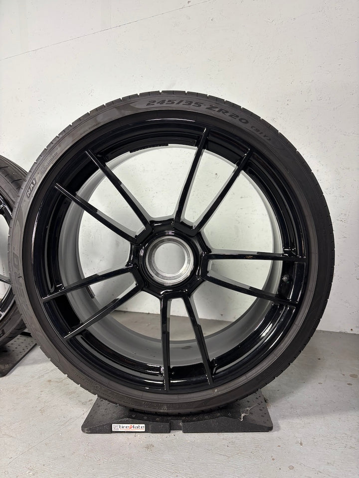 Porsche 992 20 21 Zoll GTS Sommer Räder GLANZSCHWARZ INDIVIDUAL