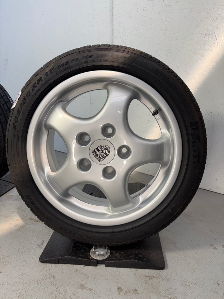 Porsche 964 17 Zoll Cup I Sommer Räder 7J + 9J NEUER RADSATZ Pirelli 2026/2025