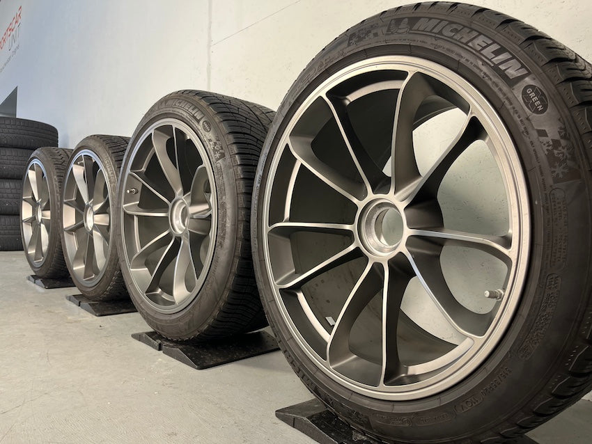 Porsche 991 20 Zoll GT3 Felgen 9Jx20 und 12Jx20 platinum TOP