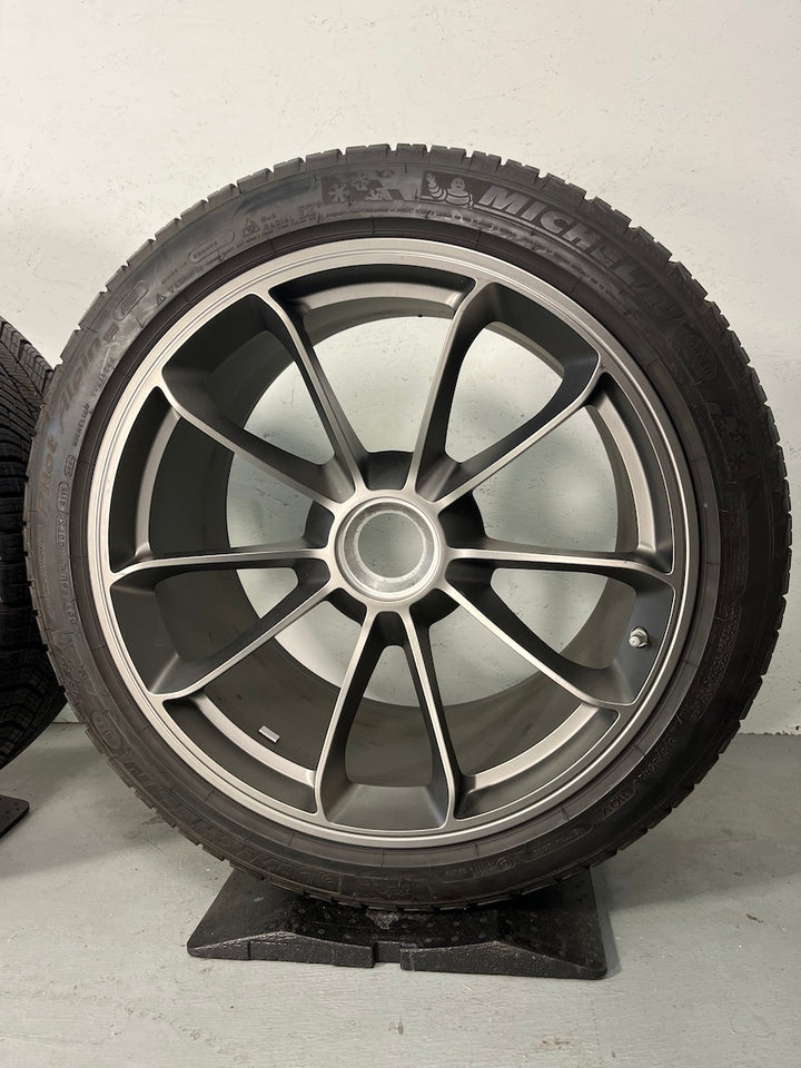 Porsche 991 20 Zoll GT3 Felgen 9Jx20 und 12Jx20 platinum TOP