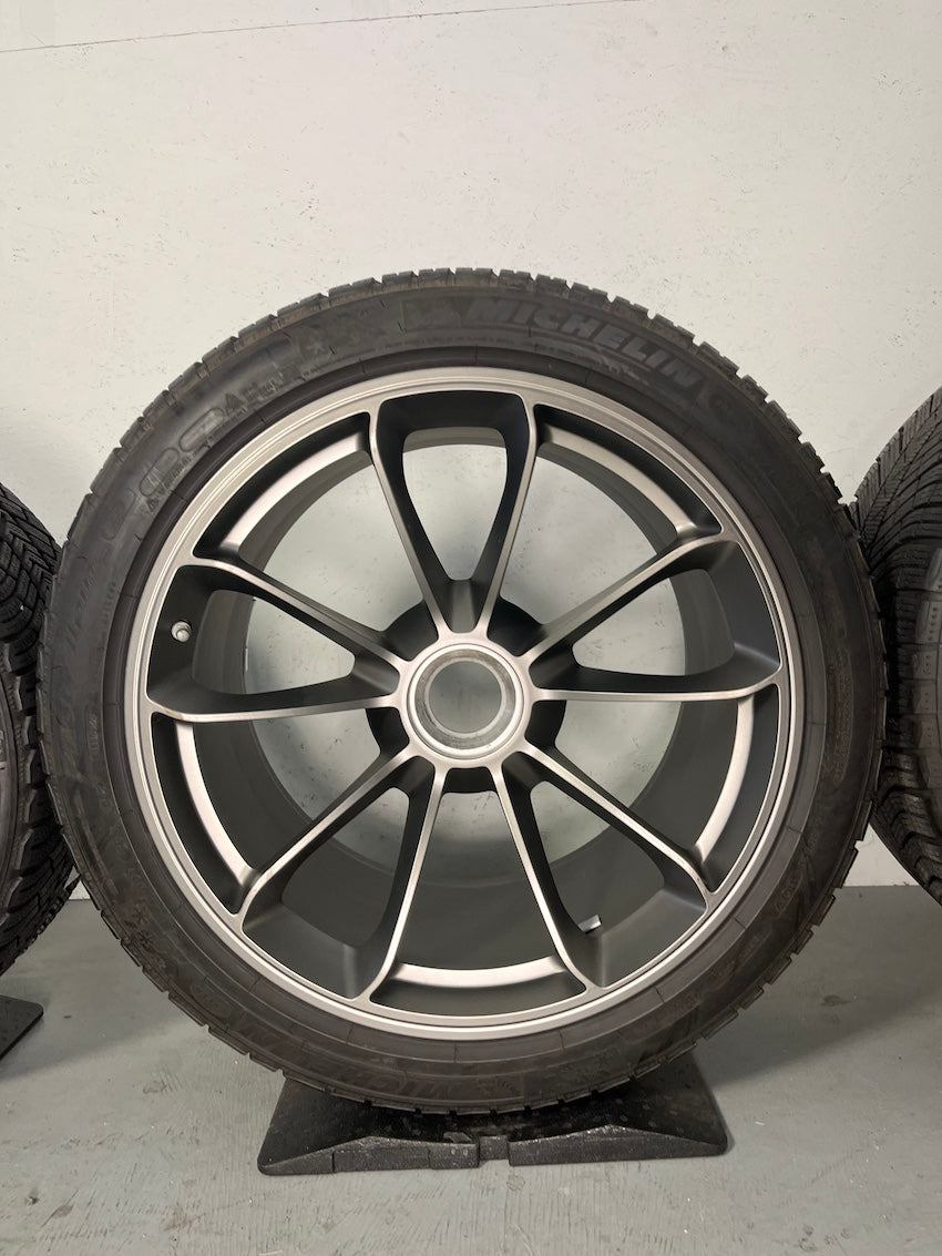 Porsche 991 20 Zoll GT3 Felgen 9Jx20 und 12Jx20 platinum TOP