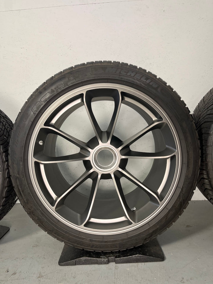 Porsche 991 20 Zoll GT3 Felgen 9Jx20 und 12Jx20 platinum TOP