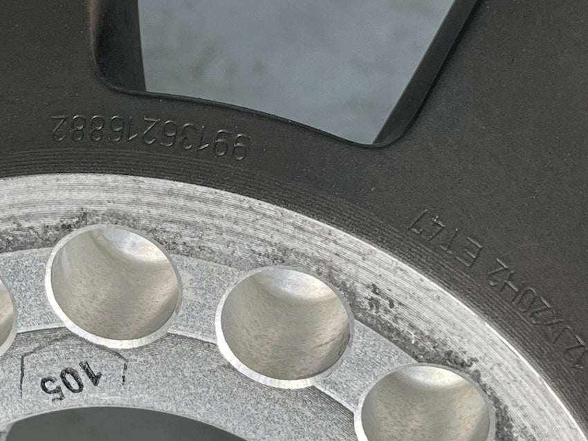 Porsche 991 20 Zoll GT3 Felgen 9Jx20 und 12Jx20 platinum TOP