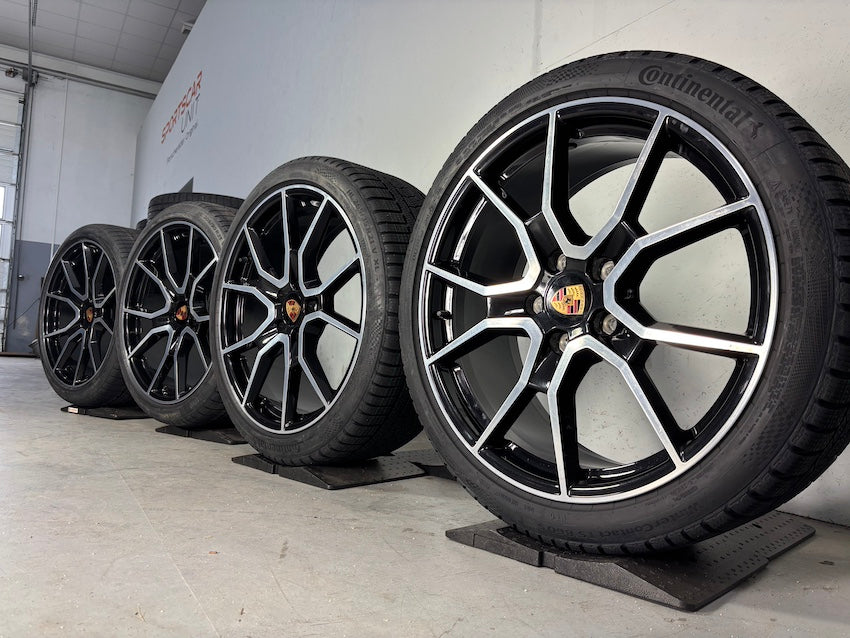 Porsche Taycan J1 II 21 Zoll RS SPYDER Winter Räder Neureifen Continental -20%