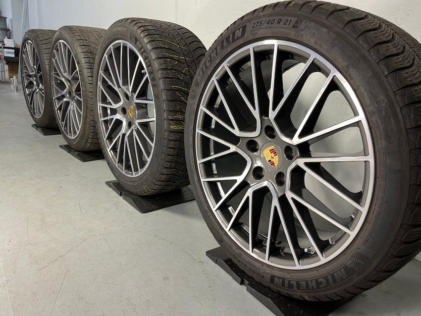 Porsche Cayenne E3 21 Zoll RS Spyder Winter Räder Michelin MwSt.awb.