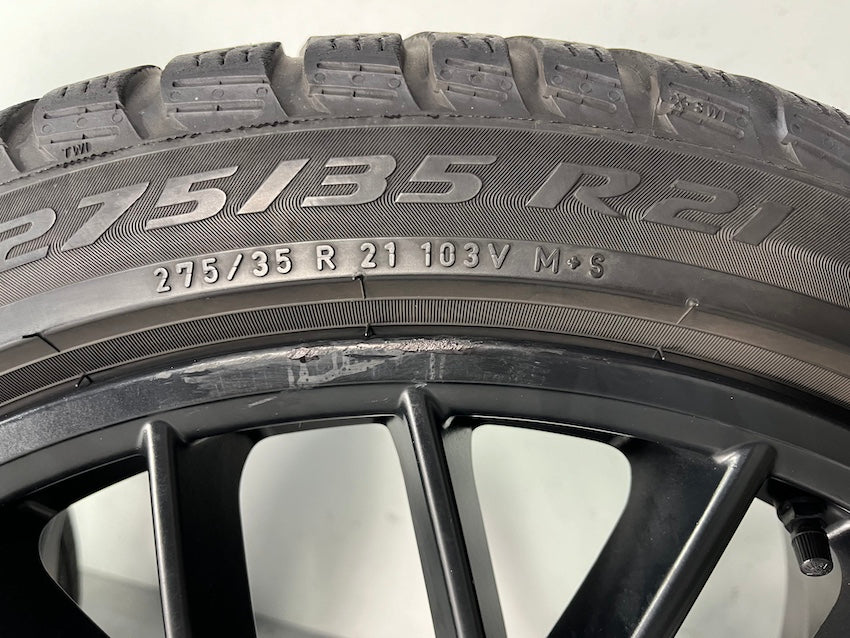 Porsche Panamera 971 21 Zoll Sport Design Winter Räder Pirelli mattschwarz