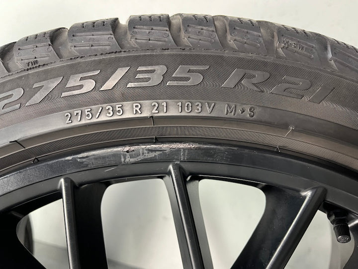Porsche Panamera 971 21 Zoll Sport Design Winter Räder Pirelli mattschwarz