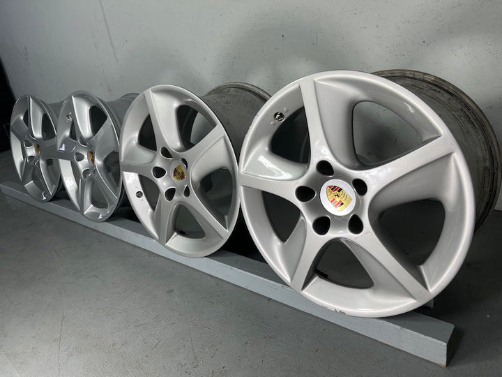 Porsche 996 C2 C4 18 Zoll Sport Techno Felgen HOHLKAMMER NEU NEU NEU