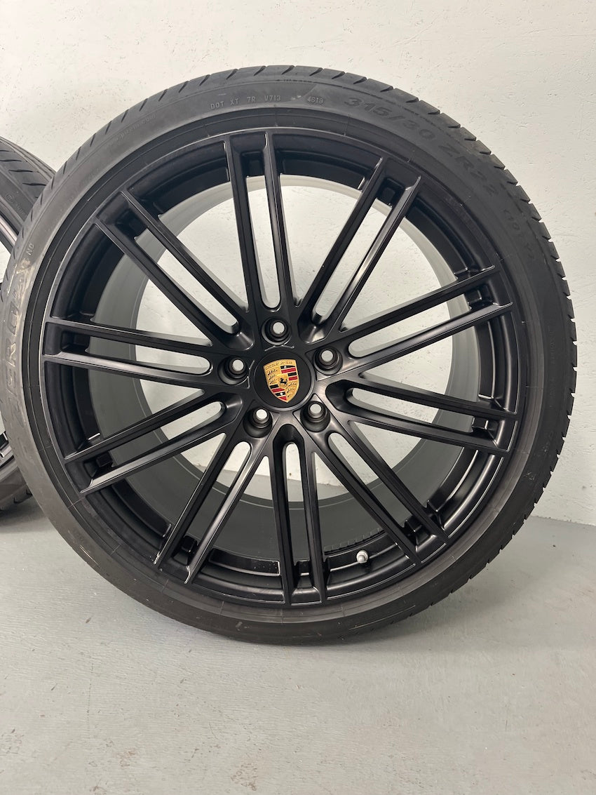 Porsche Cayenne 22 Zoll E3 9Y0 Turbo Sommer Räder mattschwarz TOP