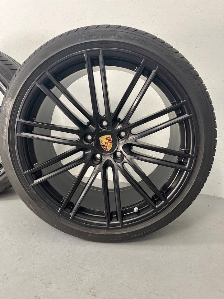 Porsche Cayenne 22 Zoll E3 9Y0 Turbo Sommer Räder mattschwarz TOP