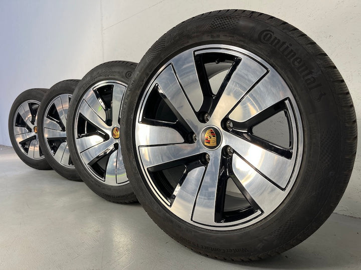 Porsche Taycan J1 II 19 Zoll Aero Winterräder Conti DOT2025 NUR 500KM NEU