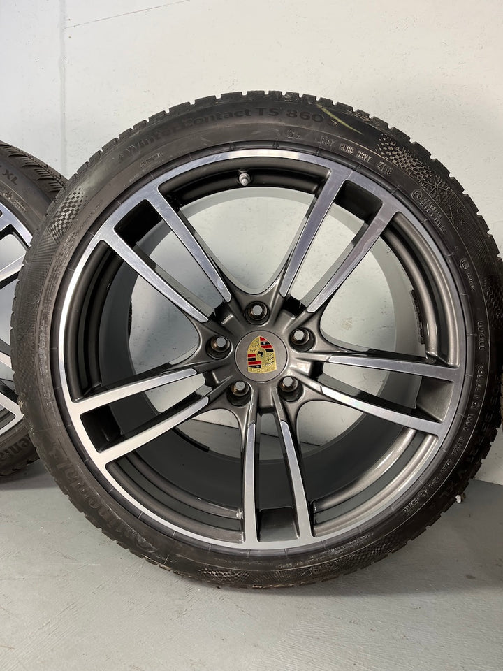 Porsche Cayenne E3 9Y0 21 Zoll Turbo Winter Räder Conti MwSt.awb.