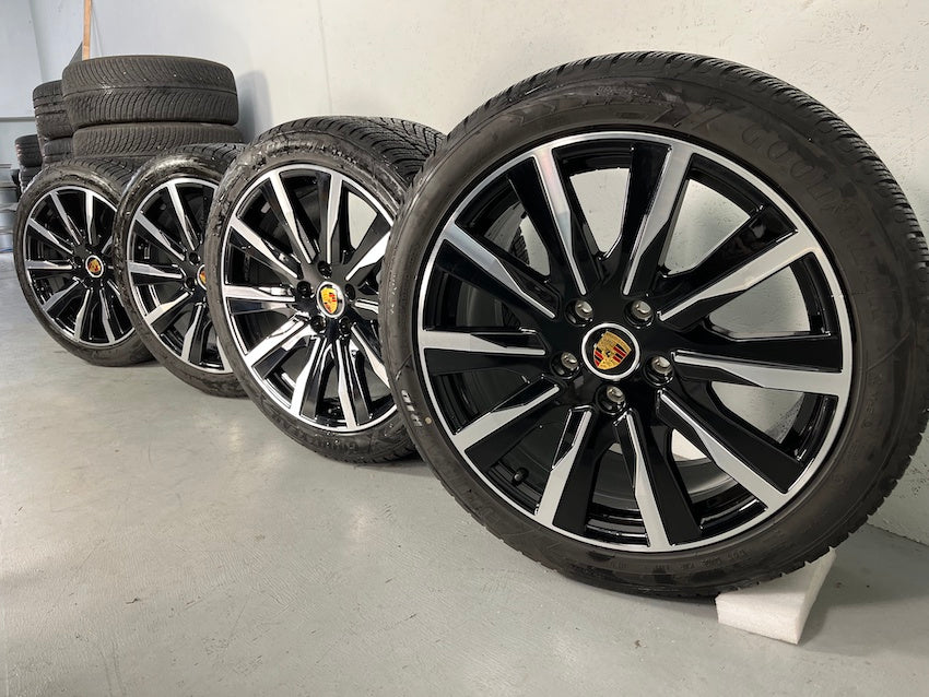 Porsche Taycan J1 20 Zoll Tequipment Design Winter Räder Goody. DOT2023 600Km