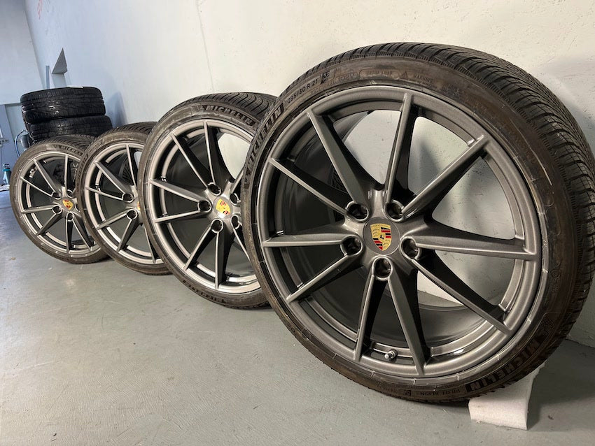 Porsche 992 20 21 Zoll Carrera S Winter Räder Michelin 6-7,5mm MwSt.
