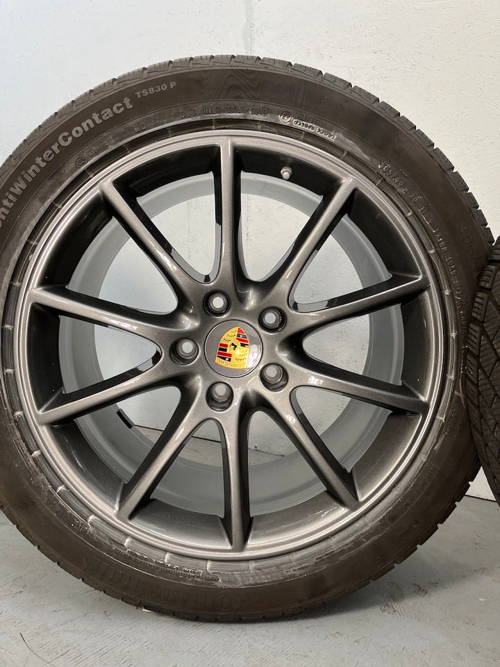 Porsche Cayenne 20 Zoll E3 SPORT Winter Räder Conti TITANGRAU TOP