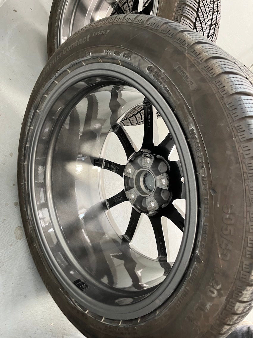 Porsche Cayenne 20 Zoll E3 SPORT Winter Räder Conti TITANGRAU TOP