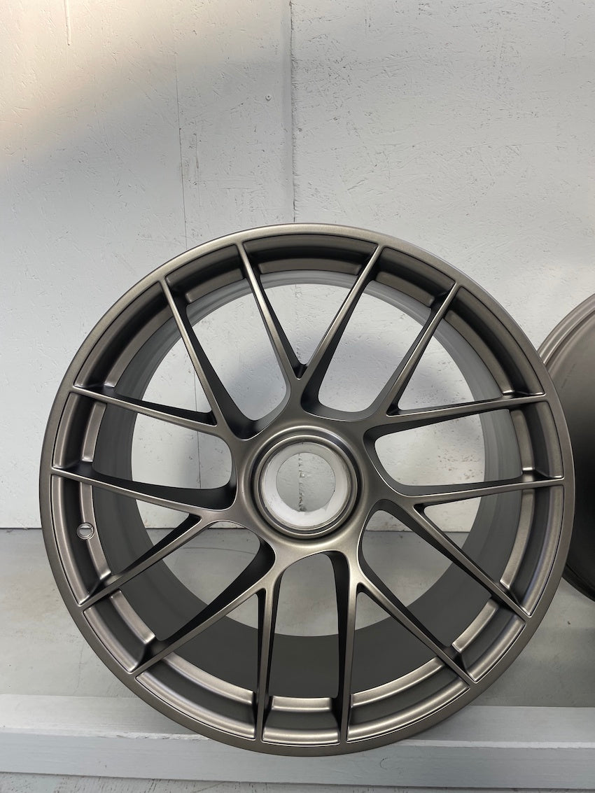 Porsche 991.2 20 Zoll GTS TURBO SPORT 3 FELGEN PLATINUM NEU LACKIERT