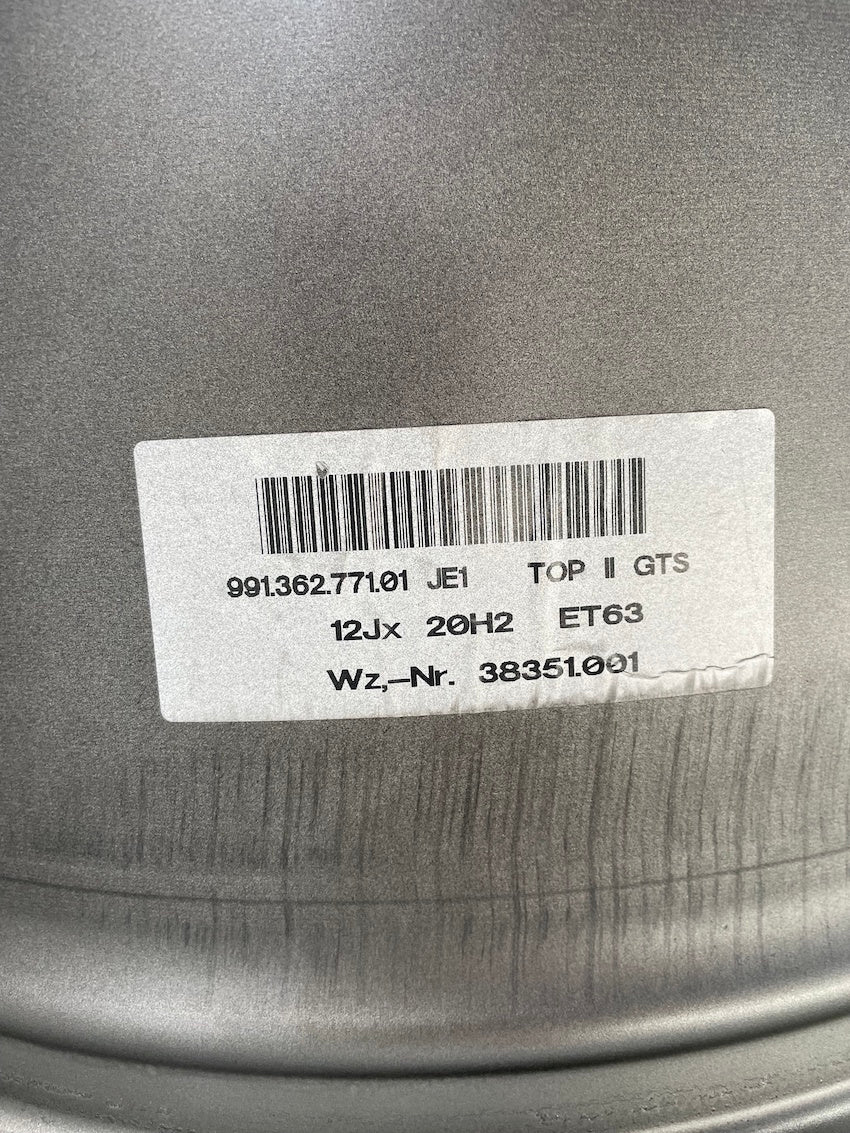 Porsche 991.2 20 Zoll GTS TURBO SPORT 3 FELGEN PLATINUM NEU LACKIERT