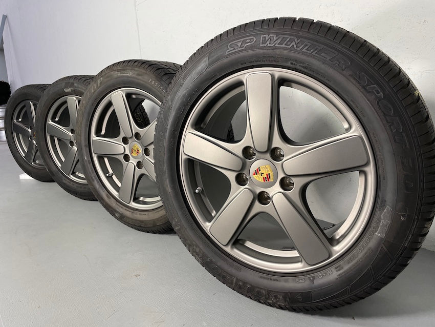 Porsche Cayenne 19 Zoll 958 Sport Classic Winter Räder Dunlop PLATINUM