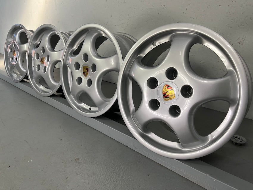 Porsche 964 17 Zoll Cup I Felgen 7J + 8J restauriert TOP LEICHTBAU